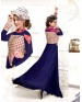 Kiteshop Blue Designer Long Gown Type Suit